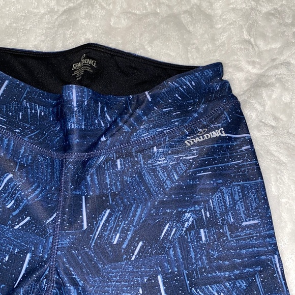 Spalding Blue Leggings Size S - Picture 2 of 2